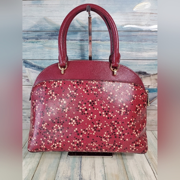 MICHAEL KORS LARGE EMMY DOME CROSSBODY SHOULDER BAG MULBERRY EUC - Picture 4 of 11